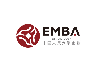 黄安悦的中国人民大学金融EMBAlogo设计