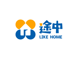 途中 like home民宿品牌logo设计logo设计