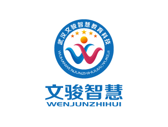 张俊的文骏智慧教育机构商标设计logo设计