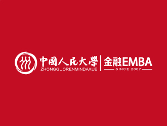张俊的中国人民大学金融EMBAlogo设计