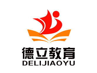 李杰的德立教育logo设计