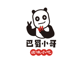 刘娇娇的巴蜀小哥卡通人物标志设计logo设计