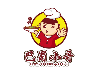 张俊的巴蜀小哥卡通人物标志设计logo设计