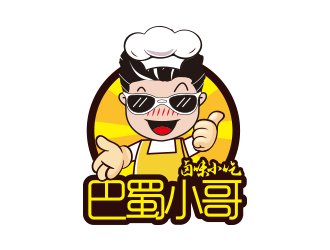 张祥琴的巴蜀小哥卡通人物标志设计logo设计