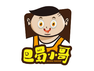 黄安悦的巴蜀小哥卡通人物标志设计logo设计