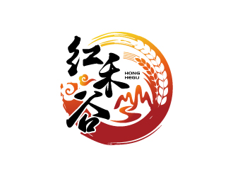 张俊的红禾谷农副产品商标设计logo设计