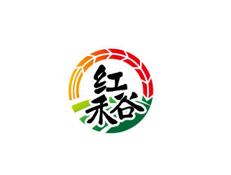 周金进的红禾谷农副产品商标设计logo设计