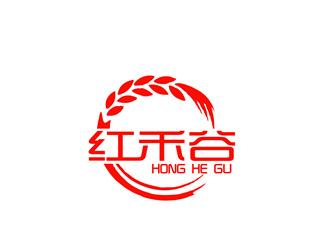 朱兵的红禾谷农副产品商标设计logo设计