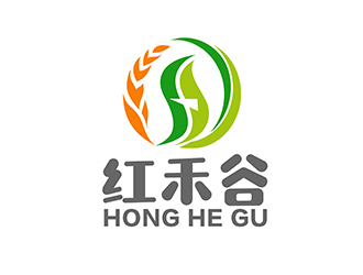 潘乐的红禾谷农副产品商标设计logo设计