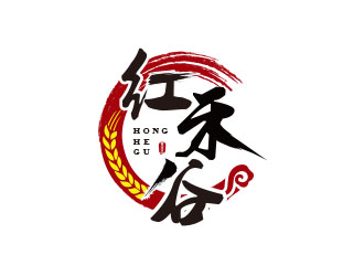 朱红娟的红禾谷农副产品商标设计logo设计