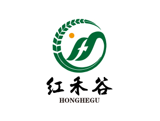 孙金泽的红禾谷农副产品商标设计logo设计