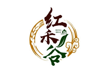 杨占斌的红禾谷农副产品商标设计logo设计