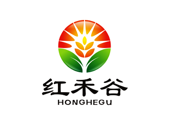 谭家强的红禾谷农副产品商标设计logo设计