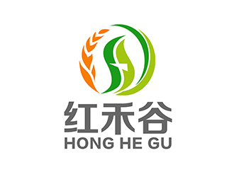 潘乐的红禾谷农副产品商标设计logo设计
