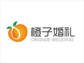 唐国强的橙子婚礼logo设计