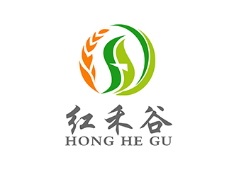 潘乐的红禾谷农副产品商标设计logo设计