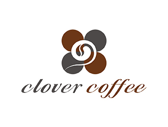 赵锡涛的clover coffeelogo设计
