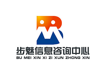 盛铭的上海步魅信息咨询中心logo设计