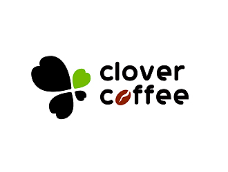 秦晓东的clover coffeelogo设计