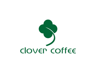孙永炼的clover coffeelogo设计
