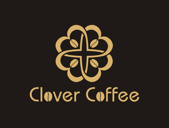 谭家强的clover coffeelogo设计