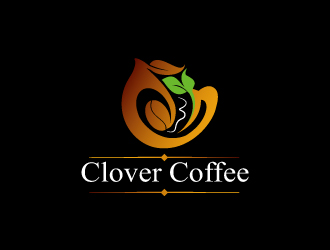 连杰的clover coffeelogo设计