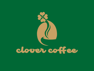 孙金泽的clover coffeelogo设计
