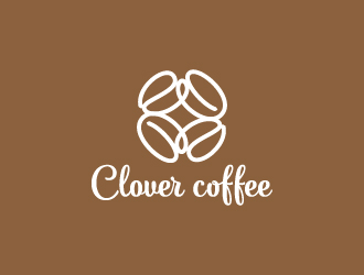 叶美宝的clover coffeelogo设计