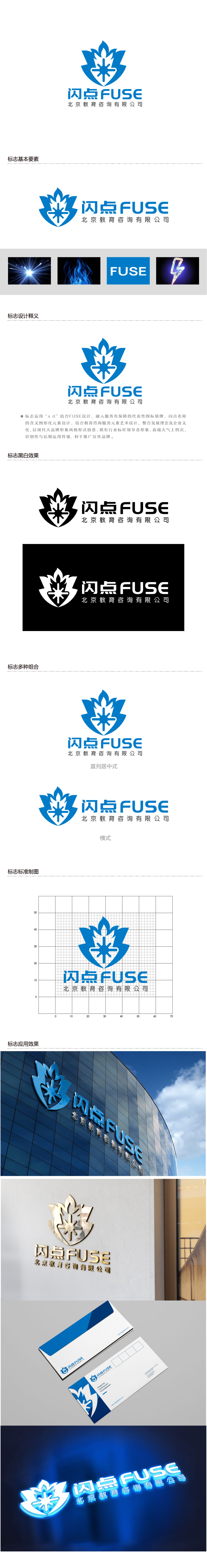 陈晓滨的闪点（北京）教育咨询有限公司 FUSE Educationlogo设计