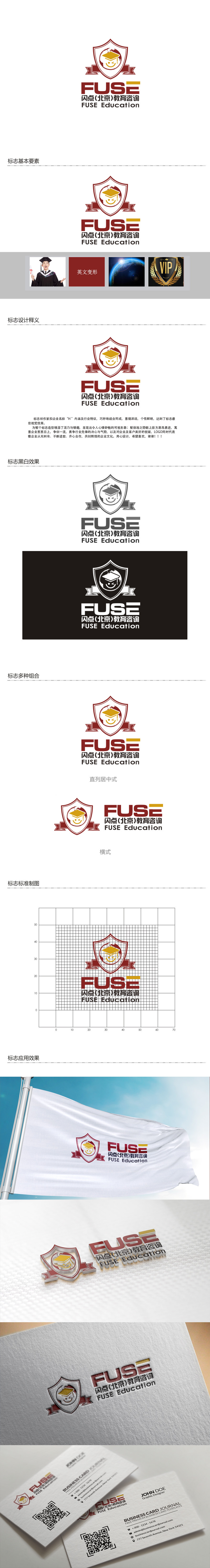 秦晓东的闪点（北京）教育咨询有限公司 FUSE Educationlogo设计