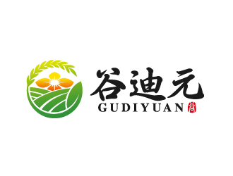 叶美宝的谷迪元农产品logo商标logo设计