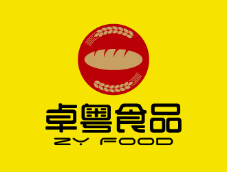 张俊的卓粤食品logo设计