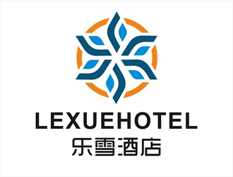 唐国强的乐雪酒店logo设计