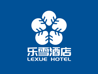 谭家强的乐雪酒店logo设计