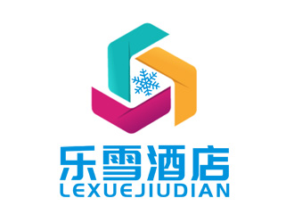李正东的乐雪酒店logo设计