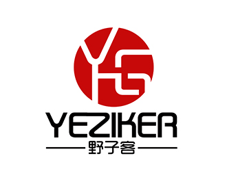 潘乐的野子客 拼音yeziker零售商标设计logo设计