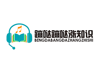 秦晓东的蹦哒蹦哒涨知识动画公司标志logo设计