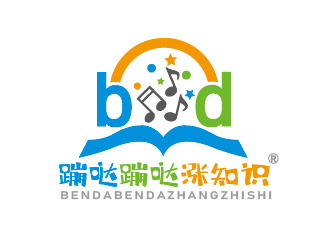 蹦哒蹦哒涨知识动画公司标志logo设计