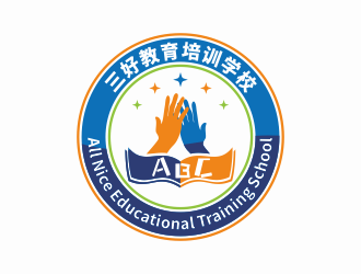 林思源的三好教育培训学校  ALL NICE EDUCATIONAL TRAINING SCHOOL标志设计logo设计