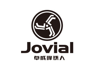 朱红娟的成都卓成峰铁人三项俱乐部（英文名称Jovial）logo设计