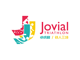 刘琦的成都卓成峰铁人三项俱乐部（英文名称Jovial）logo设计