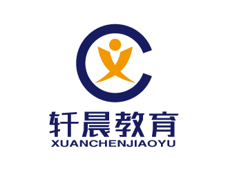 张俊的轩晨教育logo设计