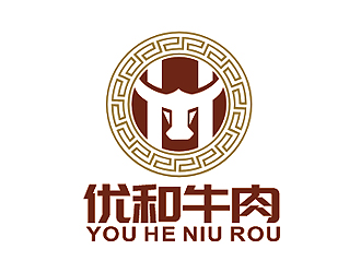 盛铭的优和牛肉logo设计