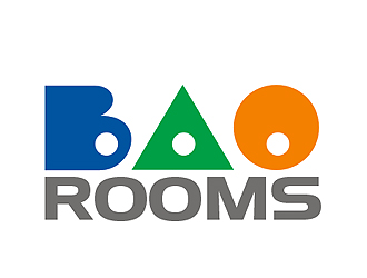 盛铭的baorooms创意民宿商标设计logo设计