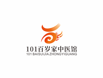 汤儒娟的101百岁家中医馆或国医馆logo设计