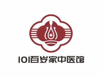 林思源的101百岁家中医馆或国医馆logo设计