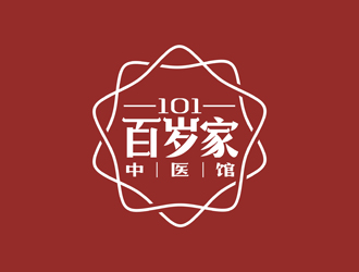 谭家强的101百岁家中医馆或国医馆logo设计