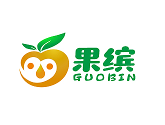 盛铭的果缤鲜榨果汁商标设计logo设计