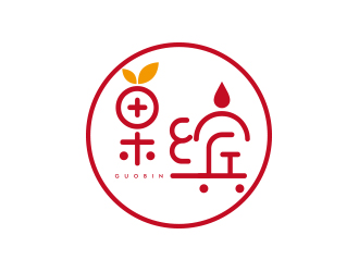 孙金泽的果缤鲜榨果汁商标设计logo设计