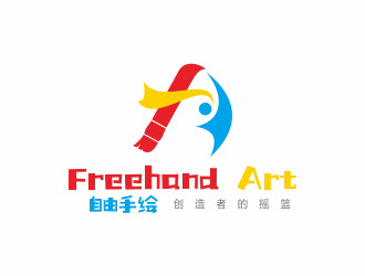 何嘉健的Freehand Art 自由手绘教育logo设计logo设计